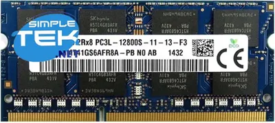 Immagine prodotto di Skhynix Ddr3l 8gb 1.35v 1600mhz Sodimm Banco Modulo Memoria Ram Notebook