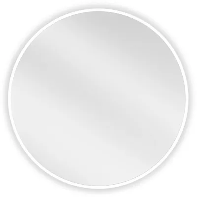 Zdjęcie produktu dla Mexen Loft lustro łazienkowe okragłe 60 cm, rama biała - 9850-060-060-000-20