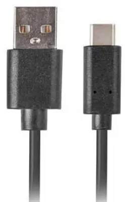Image de Câble usb lanberg 2.0 mâle/usb c mâle charge rapide 3.0 0.5m noir