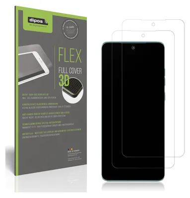 A product packaging for screen protectors and a smartphone with screen protectors on it.
