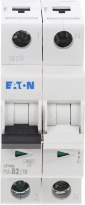 Imagen del producto de Interruptor diferencial 1P+NB, 2A, 6kA, AC, PL6-B2/1N, referencia 164907