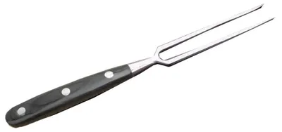 Productafbeelding van Roestvrijstalen steakvork - BBQ-vork - vleesvork - gevogeltefork - antibacterieel - ergonomische handgreep - grillvork