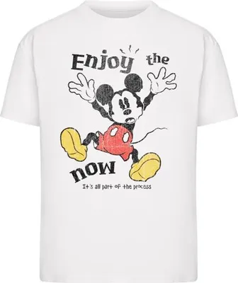Obrázek produktu pro Pánské tričko Mr. Tee Mickey Mouse Enjoy The Now Tee white - XL