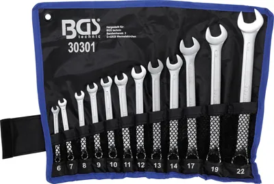 Immagine prodotto di Set di chiavi combinate offset BGS SW 6 - 22 mm 12 pz - 30301