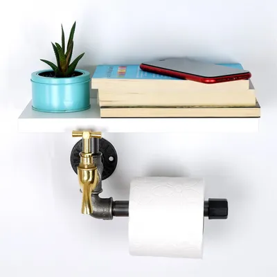Image de Skye Decor, Boruraf236, porte-rouleau papier toilette, blanc, 100 % MDF, 30 x 23 x 17 cm