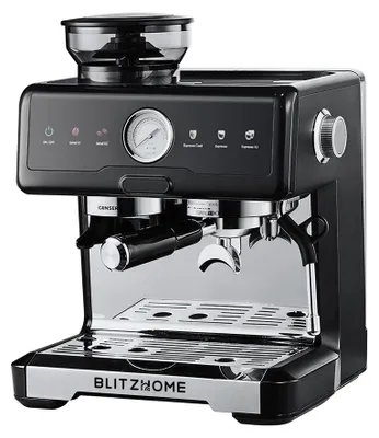 Produktbild von BlitzHome® CM7080 Siebträgermaschine 20Bar 2200W 220V Kaffeemaschine mit Mahlwerk Dual Boiler PID Cold Brew 58mm EU Plug