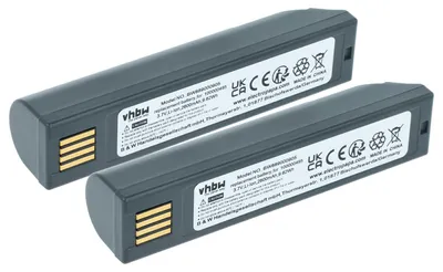 Produktbild von vhbw 2x Akku kompatibel mit Leuze IT 4820, IT 3820, IT 1902G, IT 1452 Barcodescanner POS (2600 mAh, 3,7 V, Li-Ion)