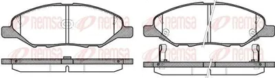 Produktbild von REMSA Bremsbeläge Satz Vorne Bremsklötze für NISSAN MICRA III (K12) 1293.02