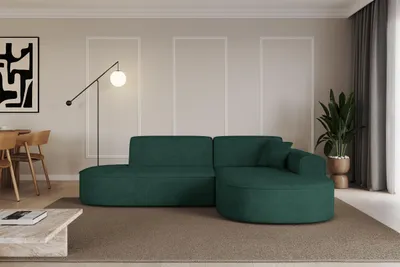Produktbild von ALTDECOR Ecksofa in L-Form  MARI-L1 - 243x171x79,5 cm  Grün -  Corner Sofa Bett Eckcouch Couch  Wohnlandschaft Cauchsofa