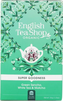 HERBATA SENCHA - BIAŁA - MATCHA BIO (20 x 1,75 g) 35 g - ENGLISH TEA SHOP