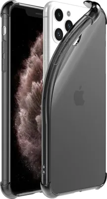 Immagine prodotto di Smartphonica iPhone 11 Pro custodia in silicone antiurto trasparente con paraurti - Nero