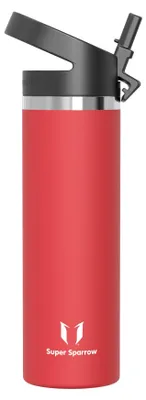 Immagine prodotto di Borraccia in acciaio inossidabile Sparrow, capacità 750 ml, thermos con coperchio e cannuccia
