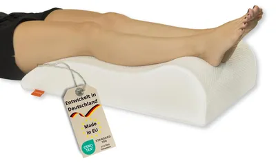 Productafbeelding van Kniekussen benenkussen - 40 x 68 x 16,5 cm - Polyester - Wasbaar 60 graden