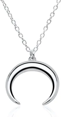 Produktbild von lanii Kette Halbmond für Damen aus 925er Sterlingsilber