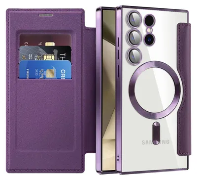 Zdjęcie produktu dla Techsuit – etui SmartMag Book do Samsunga Galaxy S24 Ultra – fioletowe