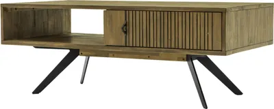 Productafbeelding van FURNLUX salontafel, bruin en zwart, 120 cm / Hoofdkleur: bruin / Afmetingen: 120 x 45 x 60 cm