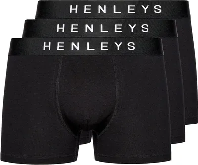 Immagine prodotto di Henleys - Boxer "Coalink" da uomo (confezione da 3) BG1604 (L) (Nero)