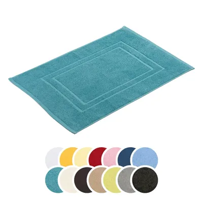 Produktbild von liebling Badvorleger, 100% hochwertige Baumwolle, Serie Borkum, 650 gr. / m², 50 x 70 cm, 60 Grad, -, schnelltrocknend, petrol