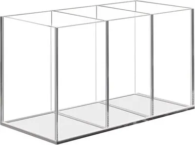 Obrázek produktu pro Průhledný akrylový držák na stůl pro domácnost, kancelář, školu, úložný prostor, 16,8 x 7,6 x 9,5 cm.