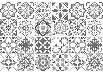 Image de Autocollants décoratifs pour carrelage de cuisine et de salle de bain – 24 autocollants Azulejos Riviera – 24 autocollants de 15 x 15 cm
