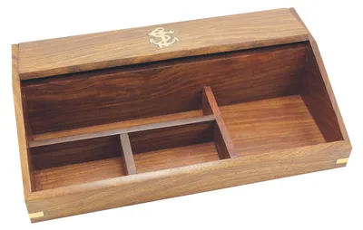 Image de Organisateur en bois et en laiton