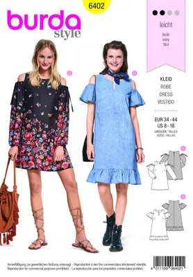 Productafbeelding van Patroon Burda 6402: Jurk