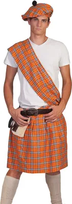 Image de Écossais Highlander Orange (taille unique)
