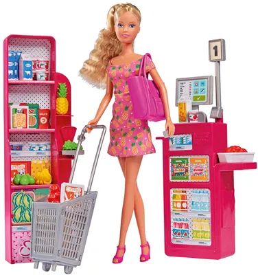 Produktbild von SIMBA Steffi Doll im Supermarkt-Einkaufsladen