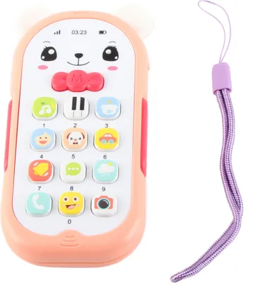Obrázek produktu pro Hračka na telefon Simulátor telefonu Funkce hudby, zvuku a světelného efektu pro děti Hračka na mobilní telefon