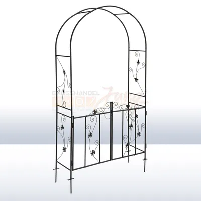 Produktbild von Metallpergola für Rosen mit Türen