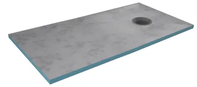 Obrázok produktu pre sprchová vani?ka Sprchový prvok MARWELL 90 x 160 x 4 cm priamo obkladaný s integrovaným odtokovým ž?abom v ?iernej farbe a horizontálnym odtokom