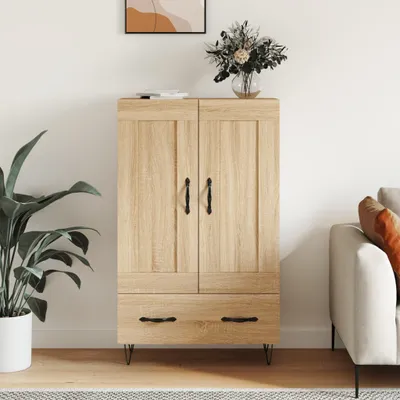 Produktbild von [Home] Highboard Sonoma-Eiche 69,5x31x115 cm Holzwerkstoff , Neue Mode 2024 im häuslichen Leben