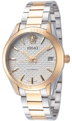 Produktbild von Versace Greca Classic Automatic Damenuhr gold silber