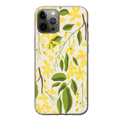 Produktbild von MuchoWow® Handyhülle Schutzhülle Hülle für iPhone 13 Pro Blume - Gelb - Muster Silikon Softcase Handy Hülle - Handy-Tasche