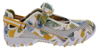 Produktbild von Allrounder Sneaker Niro 31/12, Textil mit offenem Mesh, Beige-Gemustert, Fußbett zum Wechseln 37