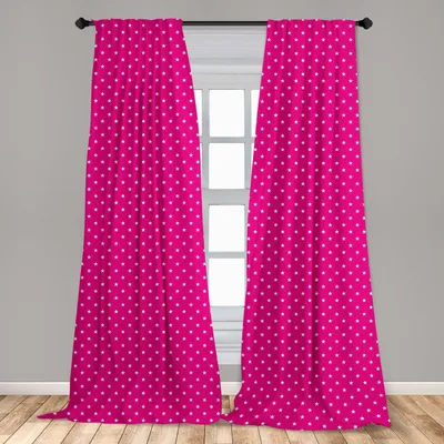 Produktbild von Abakuhaus, Fenstervorhänge, White Stars Girlish, 2-Panel-Set, 150 x 225 cm