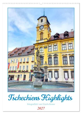 Produktbild von Tschechiens Highlights (Wandkalender 2027 DIN A2 hoch), CALVENDO Monatskalender