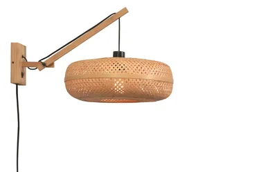 Produktbild von GOOD&MOJO - Wandlampe Palawan - Bambus - 55x40x45cm