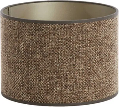 Produktbild von Light & Living - lampenschirm - Saverna - braun - textil - Ø 20cm - E27 - 2220804