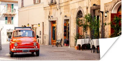 Produktbild von MuchoWow® Poster Italien - Straße - Oldtimer - Auto 120x60 cm - Bild