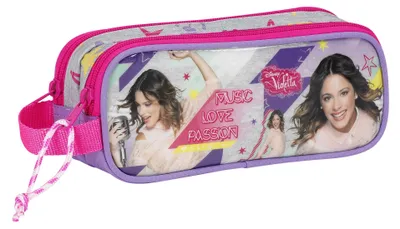 Produktbild von safta Violetta Disney Federmäppchen Doppel-Federmäppchen, 21 x 8 x 6 (45)