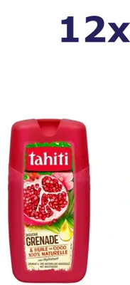 Produktbild von 12x Tahiti Duschgel – 250 ml – Granatapfel & Kokosöl