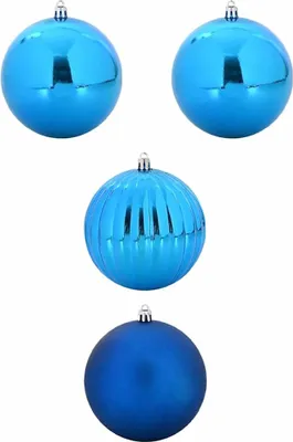 Produktbild von vidaXL Weihnachtsbaumkugel Set XXL 4 pcs Blau Kunststoff