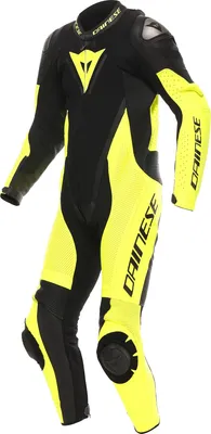 Zdjęcie produktu dla Jednoczęściowy, perforowany kombinezon motocyklowy Dainese Demon Sprint, czarno-żółty, rozmiar 54