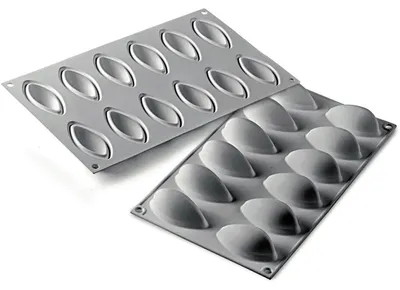 Produktbild von Silikon-Backform, 295x175x24 - 12 Formen