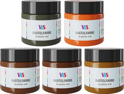 Produktbild von VBS Bastelfarben Set Whispering Woods 5 x 50 ml