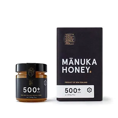 Produktbild von Manuka Honig MGO 500+ (UMF 15+) 250 g – Premium Manuka Honig aus Neuseeland | UMF & MGO  | im Glas mit Luxusbox | The True Honey Co.