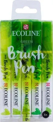 Produktbild von Talens 11509906, 5 Stück(e), Grün, Grün, Rund, Tinte auf Wasserbasis, Sichtverpackung