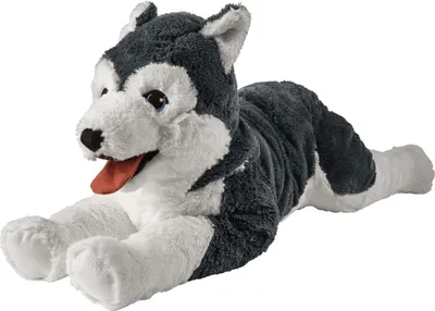 Immagine prodotto di Orso di peluche Gustaw Husky Hun grande XXL (grigio e bianco, 70 cm) - peluche, peluche XXL, orsacchiotto di peluche