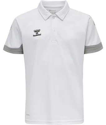 Productafbeelding van Hummel Functioneel poloshirt met korte mouwen, wit, maat 140 cm, voor jongens, kleur wit, maat 140 cm